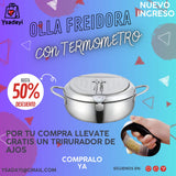 OLLA JAPONESA CON TERMÓMETRO PARA FRITURA 3.4 LITROS